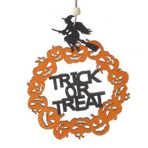 Trick Or Treat Hanging Witch Sign ..