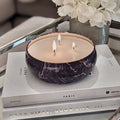 Black Diamond Scented Candle In Black Marble Tin
