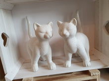 Load image into Gallery viewer, White Standing Cats - Pair
