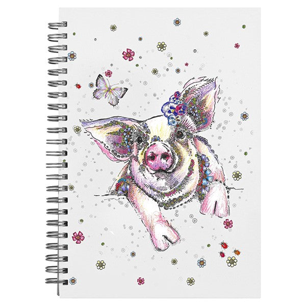 Doodleicious Pig A6 Notebook