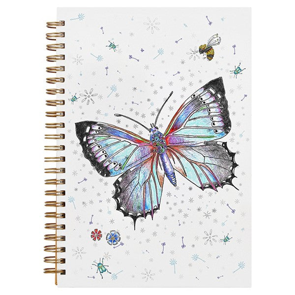 Doodleicious Butterfly & Bee A6 Notebook