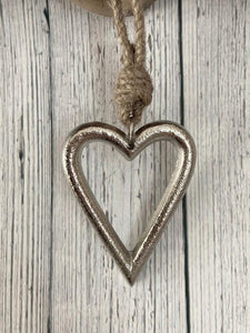 Silver Heart Hanger