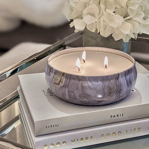 Indulgence Scented Candle In Marble Tin