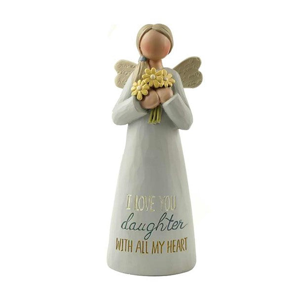 I Love You Daughter Angel Figurine Guardian Angel Gift
