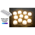 White Dome T-Light Holder - Plastic LED Tealight