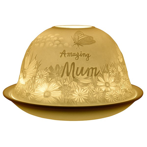 Nordic Lights T-Light Holder - Amazing Mum Butterfly