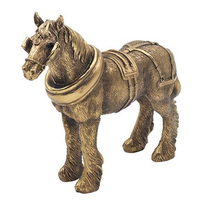 Bronze Standing Shire Horse