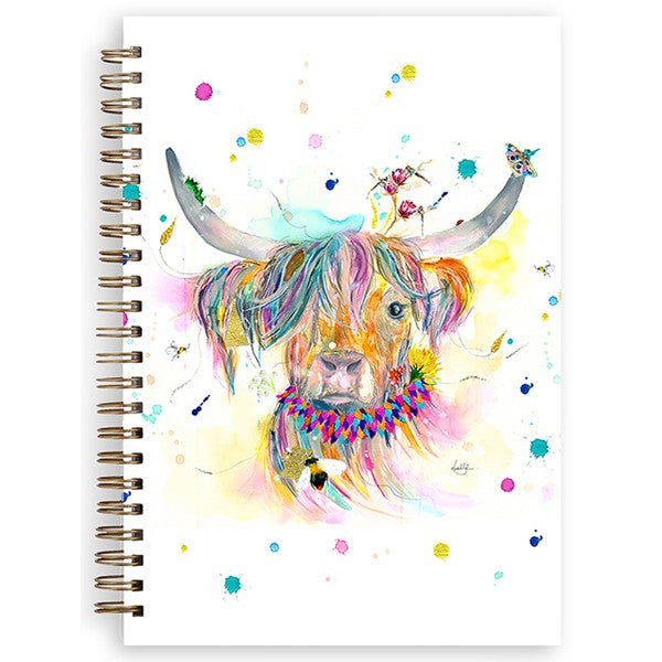 Highland Cow A6 Notebook