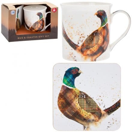 Pheasant Mug & Coaster Gift Set