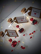 Hand Crafted Heart In Glass Bottle