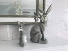 Load image into Gallery viewer, Silver Sitting Hare - Small
