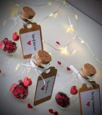 Hand Crafted Heart In Glass Bottle