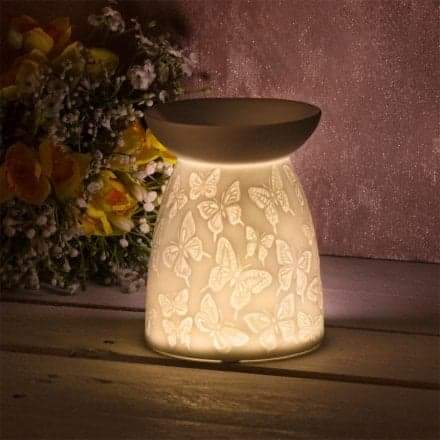 Ceramic Butterflies Wax/Oil Warmer