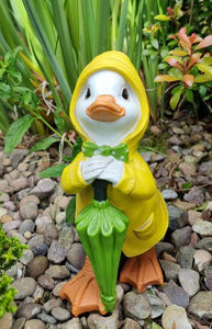Kelly The Garden Duck With A Brolly