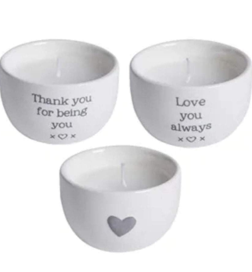 Thank You / Love You Candle