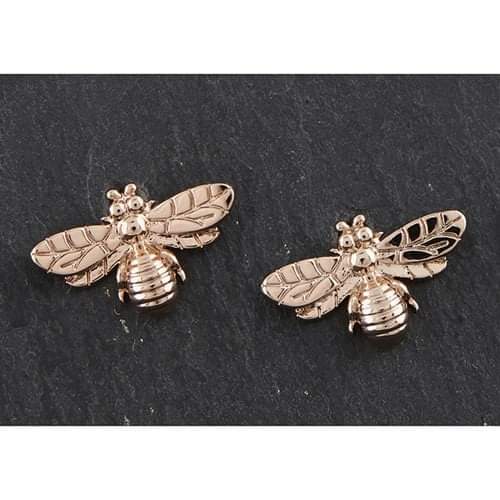 Honey Bee - Rose Gold Plated Stud Earrings