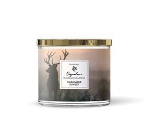 Cashmere Sunset Stag Wax Tumbler Candle Jar .
